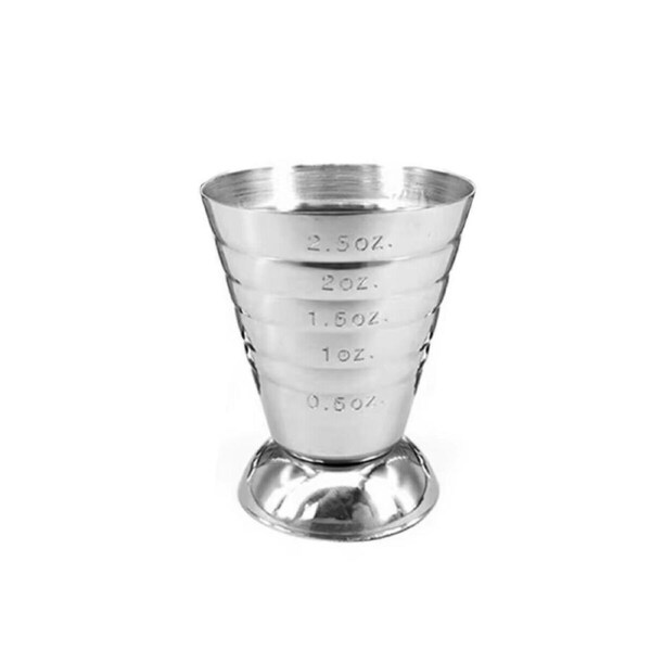 P&P 75Ml Stainless Steel Cocktail Jigger Bartending Measuring Cupbar Tool Dual Sided