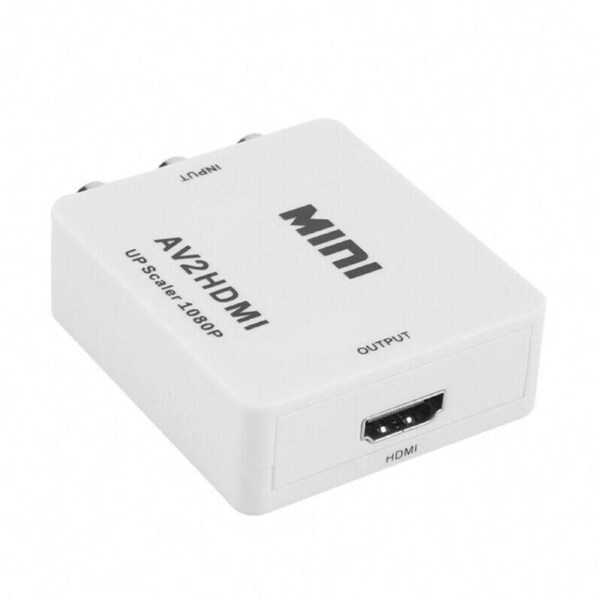 P&P Avt2Hdmi Composite Av Cvbs 3Rca To Hdmi 1080P Converter Adapter Video Upscaler H