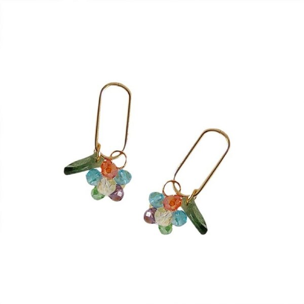 P&P Ball Drop Earrings Colourful Design Elegant Style Women Girls Party Fashion Gift