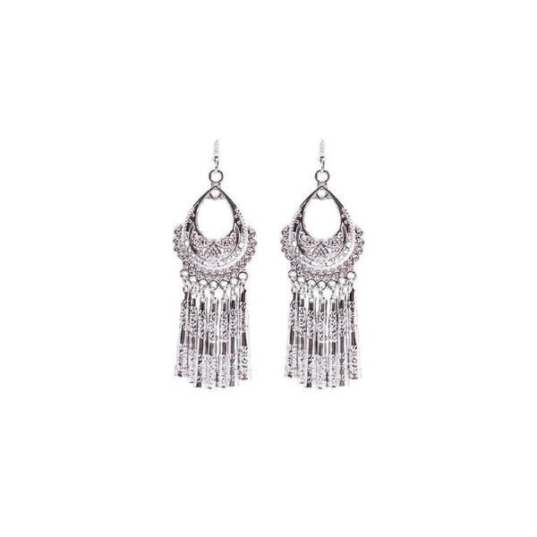 P&P Bohemian Style Tassel Long Earring Vintage Ethnic Women Fashion Accessory Beauty