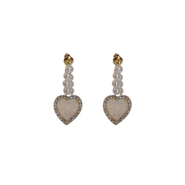 P&P Chic Heart Love Stud Earrings Romantic Gift Women'S Fashion Jewelry Accessory