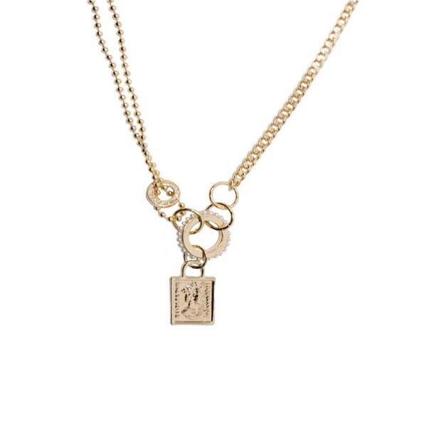 P&P Classic Vintage Gold Necklace Elegant Women'S Jewelry Timeless Statement Beauty