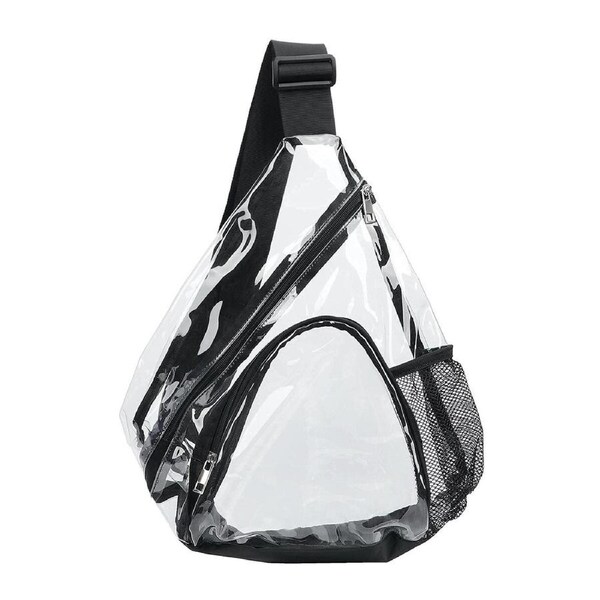 P&P Clear Transparent Pvc Waterproof Backpack Travel Shoulder Bag Unisex School Kids
