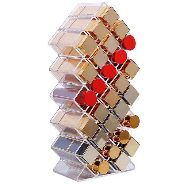 P&P Cosmetic Organizer Fish Shaped Lipstick Storage Rack Makeup Display Holder Box