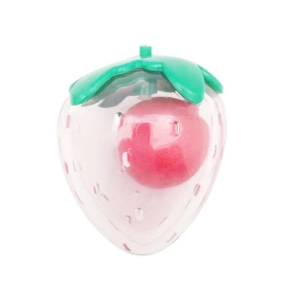 P&P Dog Toy Squeaky Strawberry Shape Chew Ball Interactive Sound Pet Play Training