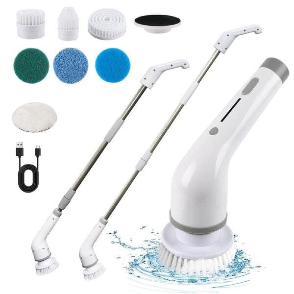 P&P Electric Spin Scrubber Turbo Scrub Cleaning Brush Cordless Chargeable Bathroom