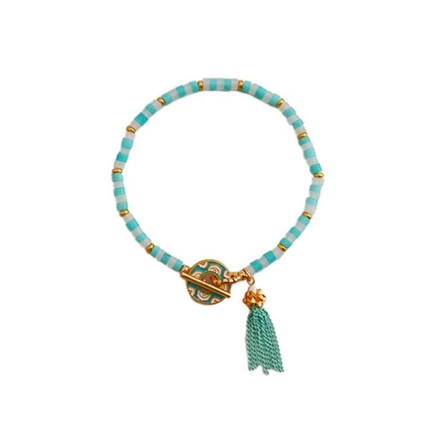 P&P Elegant Beaded Bracelet Chinese Fashion Fringe Jewelry For Women Simple Style Au