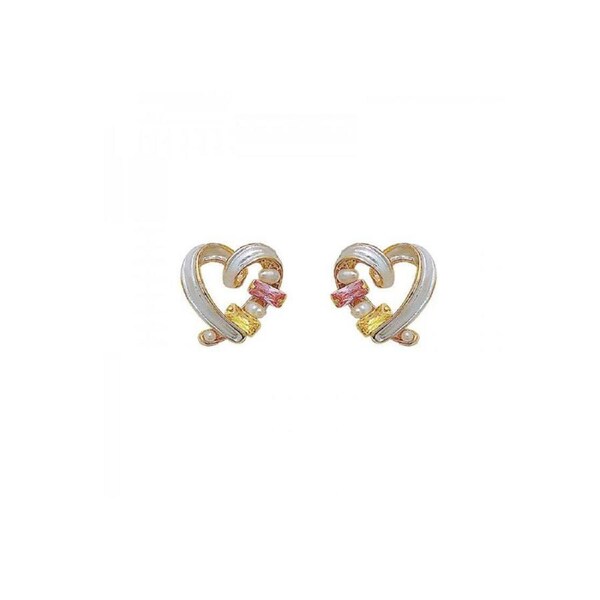 P&P Elegant Niche Hollow Love Earrings Geometric Design Simple Personality Jewelry