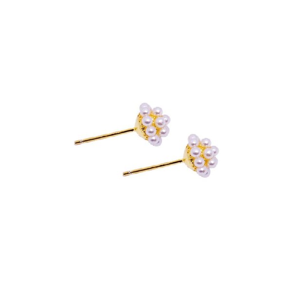 P&P Elegant Simple Mini Pearl Stud Earrings For Girls Delicate Sweet Jewelry Gift