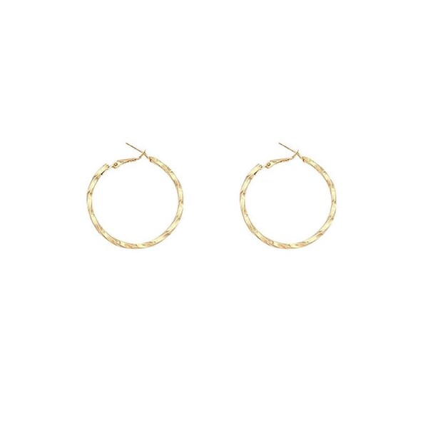 P&P European American Fashion Large Hoop Earrings Classic Statement Retro Jewelry Au