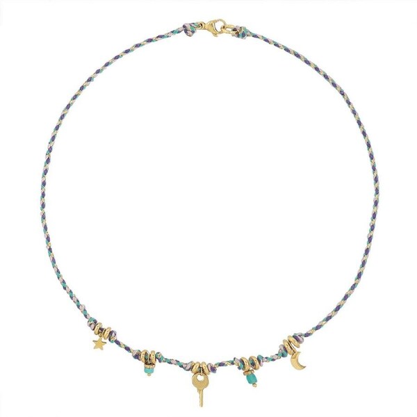 P&P Handmade Moon Pendant Necklace Woven Choker Boho Women Fashion Jewelry Gift Au