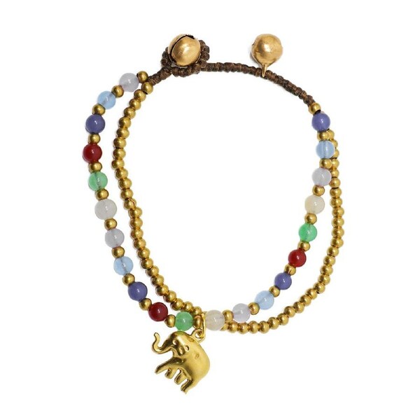 P&P Handmade Tibetan Bracelet Nepal Style Woven Copper Natural Stone Beads Jewelry