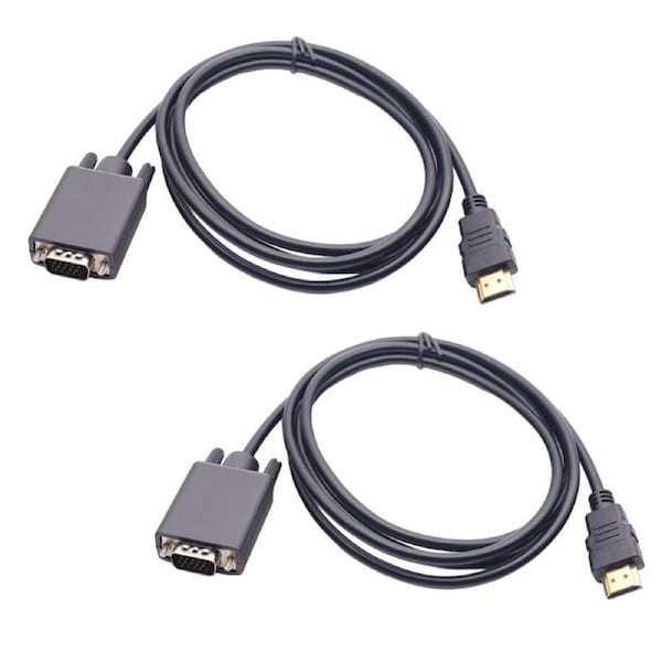 P&P Hdmi To Vga Cable Adapter 1080P 18M Gold Plated Male Video Hdtv Lcd Monitor Pctv
