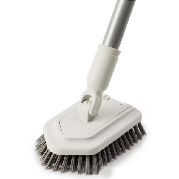 P&P Long Handled Floor Scrubbing Brush Shower Cleaning Brush For Tubs, Tiles, Glass