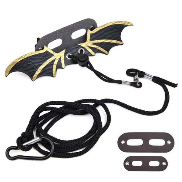 P&P Lizard Harness Leash Bearded Dragon+Cool Leather Wings Reptile Adjustable Au