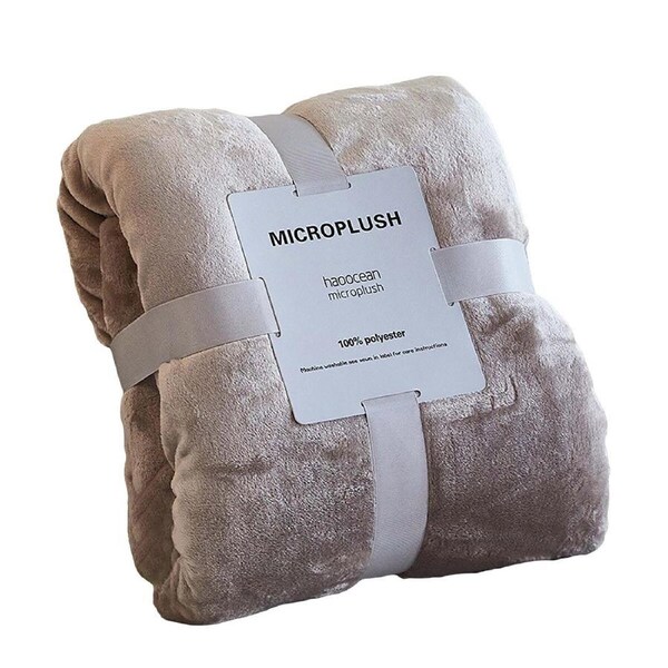 P&P Lightweight Facecloth Napping Blanket Cozy Cover For Office Dormitory Sofa Use