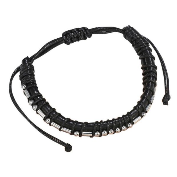 P&P Morse Code Bracelet Weave Jewelry Adjustable String Unique Gift For Women Men