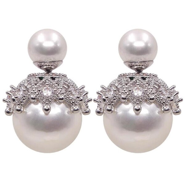 P&P New Women Ladies Pearl Ear Studs Earrings Charm Jewelry Gift