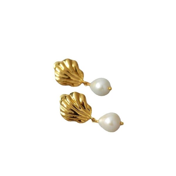 P&P Ocean Shell Earrings Summer Resort Style Vintage Fashion Jewelry For Women Gifts