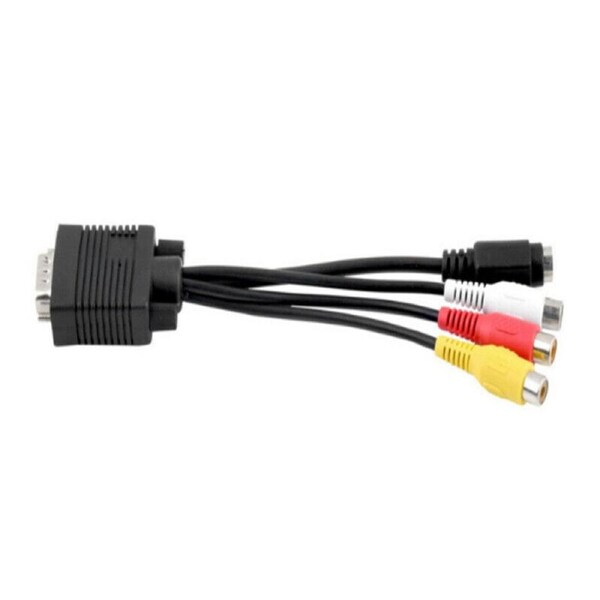 P&P Pc Vga To S-Video Av 3Rca Tv Out Converter Adapter Cable For Monitor And Tv Au