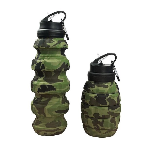 P&P Plastic Sport Water Bottle Food Grade Silicone Grenade Design For Riding Cycling