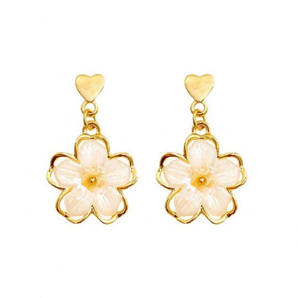 P&P Premium Flower Stud Earrings Elegant Jewelry Women Fashion Accessories Gift Au