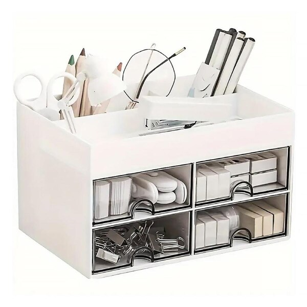 P&P Spacious Desktop Organizer Stationery Holder Pen Storage Multi Functional Box Au
