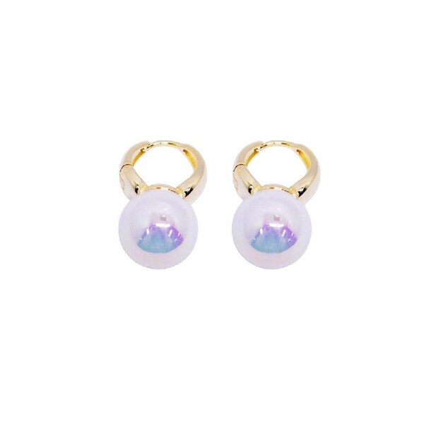 P&P Temperament Pearl Stud Earrings Elegant Fashion Jewelry For Women Wedding Gift