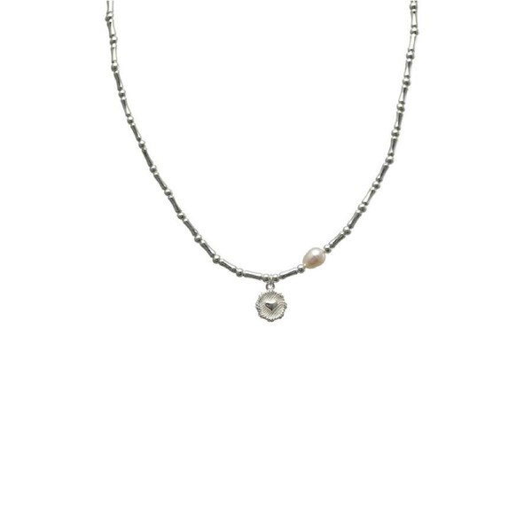 P&P Women'S Handmade Bamboo Heart Pendant Jewelry Set Fashion Accessories Ins Trendy