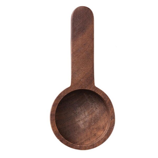 P&P Wooden Coffee Measuring Scoop Solid Wood Bean Spoon For Ground Coffee Tea Powder
