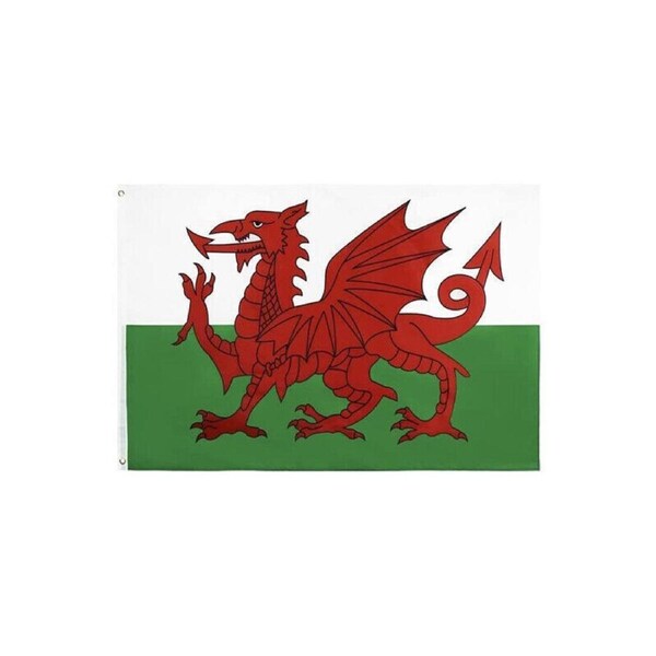P&P Large Wales Welsh Flag Heavy Duty Outdoor 90 X 150 Cm - 3Ft X 5Ft