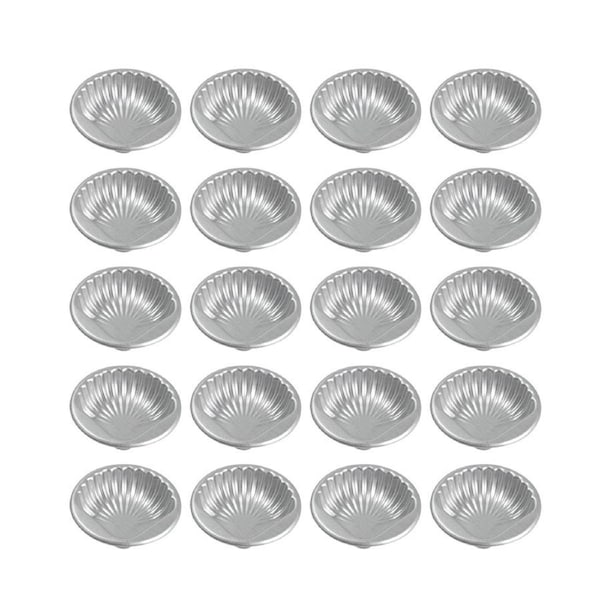 20pcs Shell Shape Baking Molds Pudding Cake Mold DIY Pastry Baking Tools Set