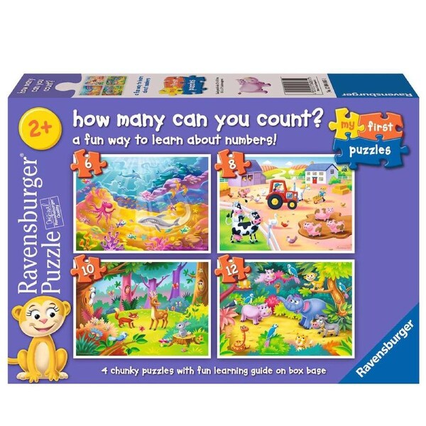 Ravensburger My First Puzzles How Many Can You Count 6/8/10/12 Piece Jigsaw Puzzle