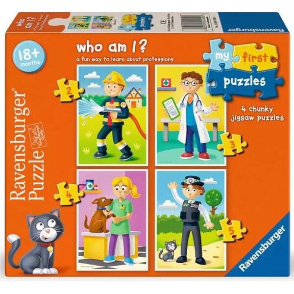 Ravensburger - Who Am I? My First Puzzles 2/3/4/5 Piece