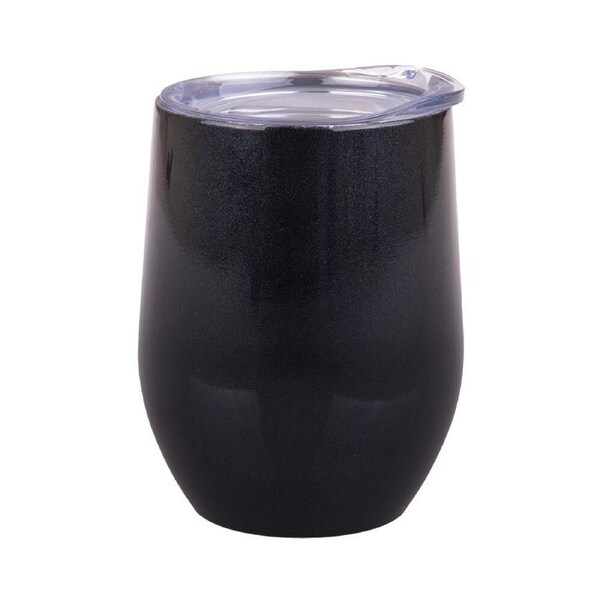 Oasis Stainless Steel Insulated Wine Tumbler Double Walled 330ml Midnight