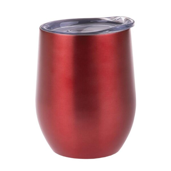 Oasis Stainless Steel Insulated Wine Tumbler Double Walled 330ml Ruby