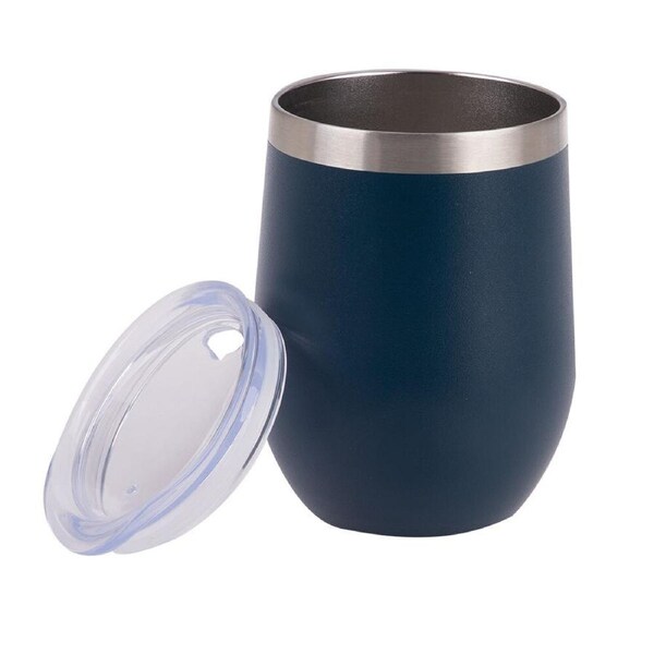 Oasis Stainless Steel Insulated Wine Tumbler Double Walled 330ml Matte Navy