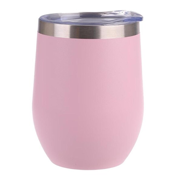 Oasis Stainless Steel Insulated Wine Tumbler Double Walled 330ml Matte Carnation