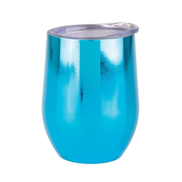 Oasis Stainless Steel Insulated Wine Tumbler Double Walled 330ml Sapphire