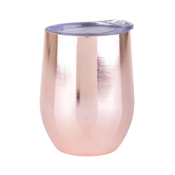 Oasis Stainless Steel Insulated Wine Tumbler Double Walled 330ml Gold