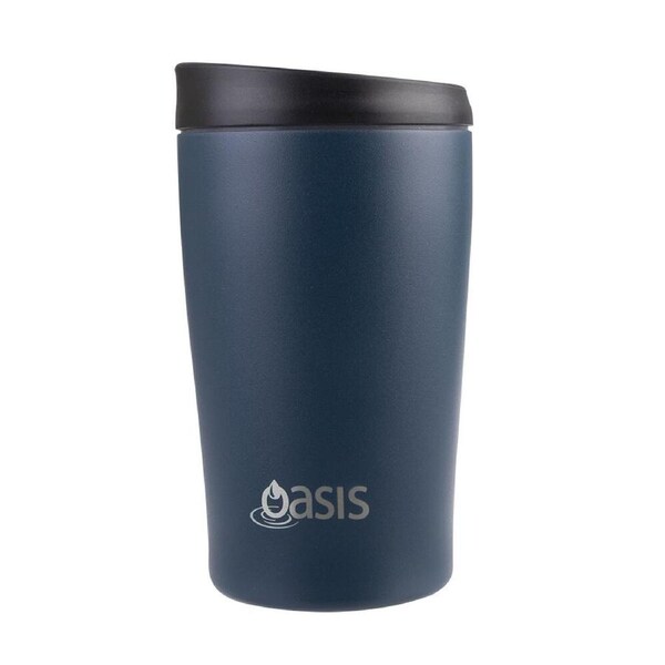 Oasis Stainless Steel Insulated Travel Cup Double Walled 380ml Navy