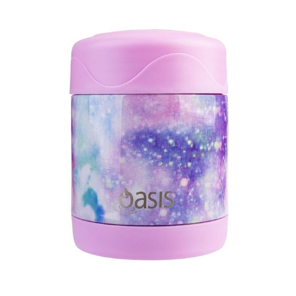 Oasis Stainless Steel Insulated Kids Food Flask Double Wall 300ml Galaxy