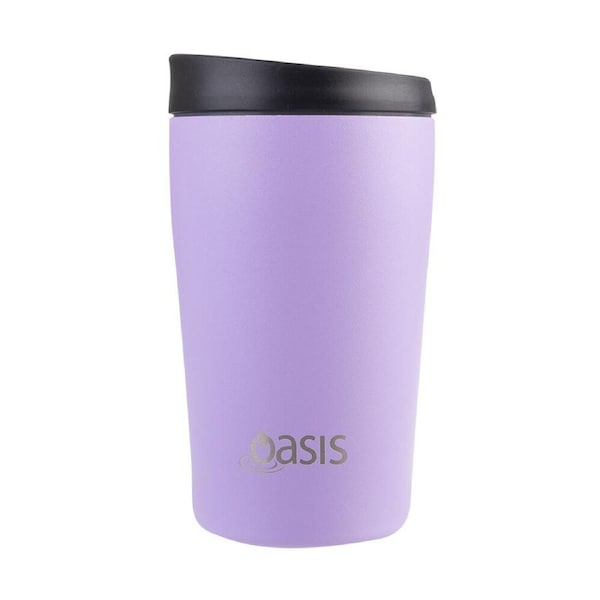 Oasis Stainless Steel Insulated Travel Cup Double Walled 380ml Lavender