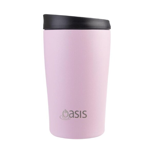 Oasis Stainless Steel Insulated Travel Cup Double Walled 380ml Carnation