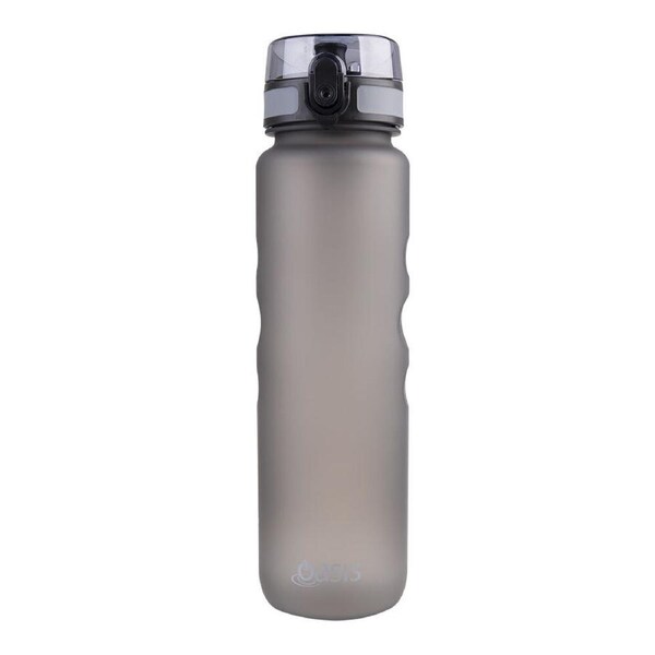 Oasis Tritan Ergonomic Textured Sports Water Drinking Bottle 1L Graphite