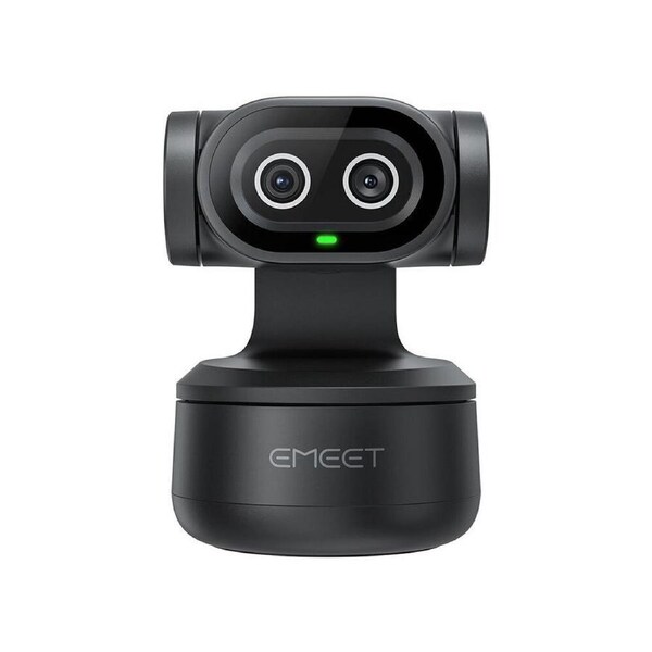 Emeet Pixy Dual-Camera AI 4K UHD Webcam Pan-Tilt-Zoom For Mac/Windows USB Black