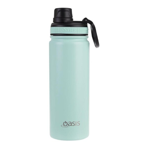 Oasis Stainless Steel Insulated Challenger Sports Bottle w/Cap 550ml Mint