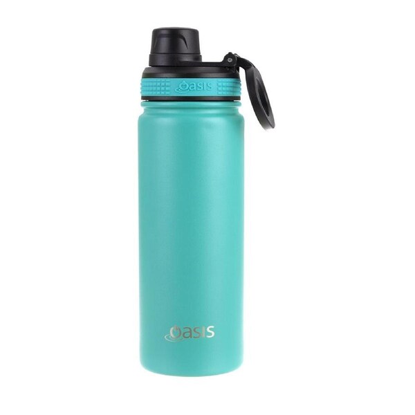 Oasis Stainless Steel Insulated Challenger Sports Bottle w/Cap 550ml Turquoise