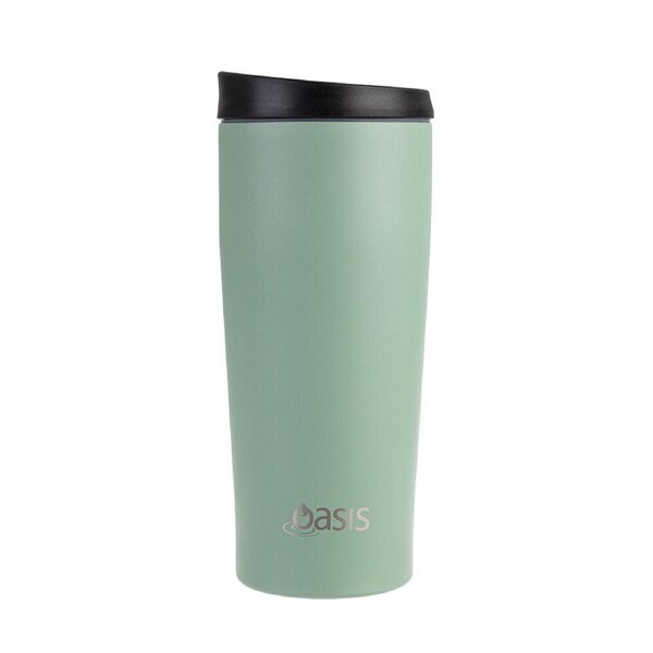 Oasis Stainless Steel Insulated Travel Mug Double Walled 600ml Sage Green