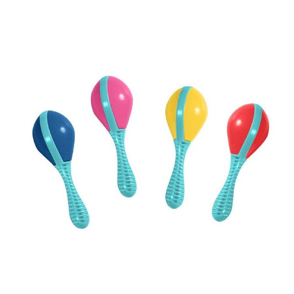 4PK Edushape Maracas Musical Sensory ShakerToy Assorted Baby Toddler 18m+ 15cm